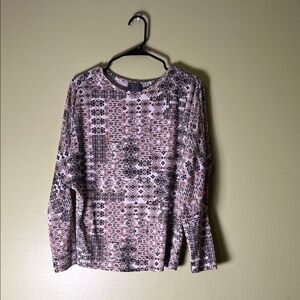 Berkley JensenPatterned Long Sleeve Women's Top